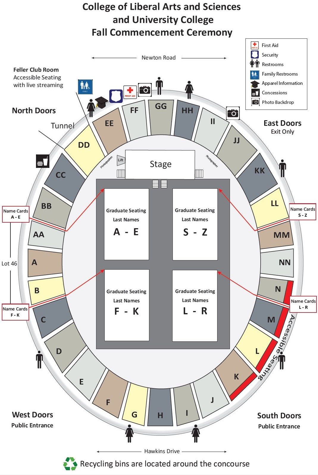 Carver-Hawkeye Arena Seating Map